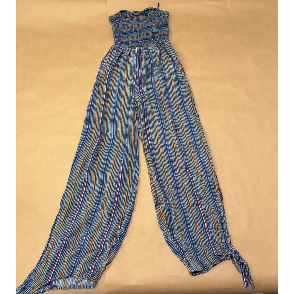 Urban Outfitters Blue Striped Jumpsuit Women XS